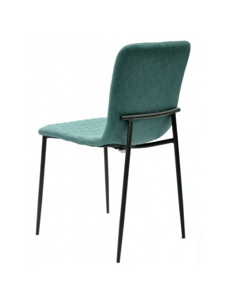 Silla  PITTI, metal negro, tejido técnico.