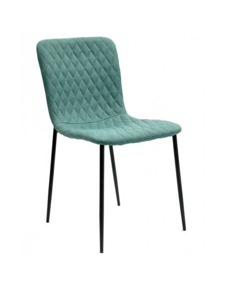 Silla  PITTI, metal negro, tejido técnico.