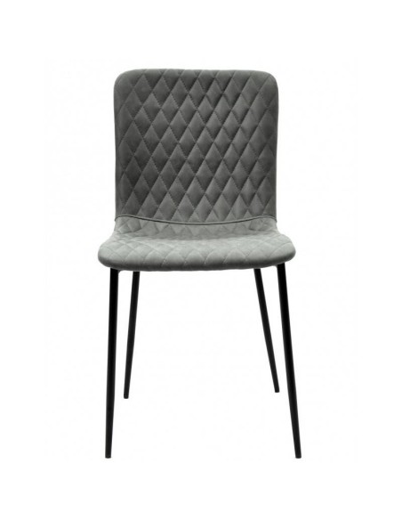 Silla  PITTI, metal negro, tejido técnico.