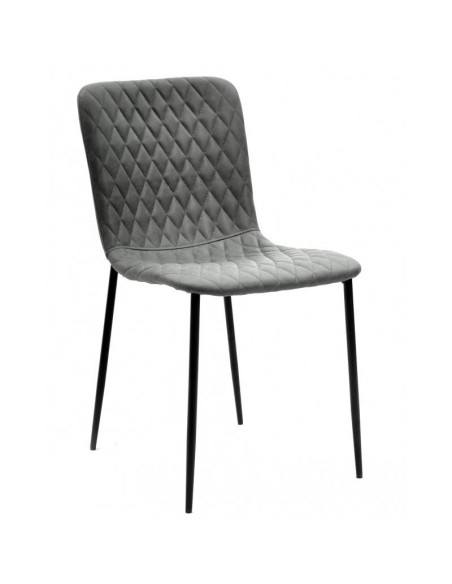 Silla  PITTI, metal negro, tejido técnico.