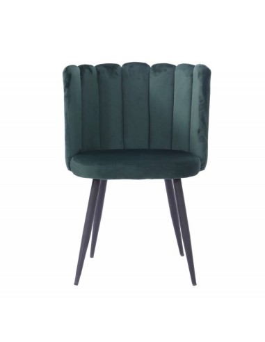 Cadeira de design de sala de jantar RAMSÉS, metal, veludo estofado .