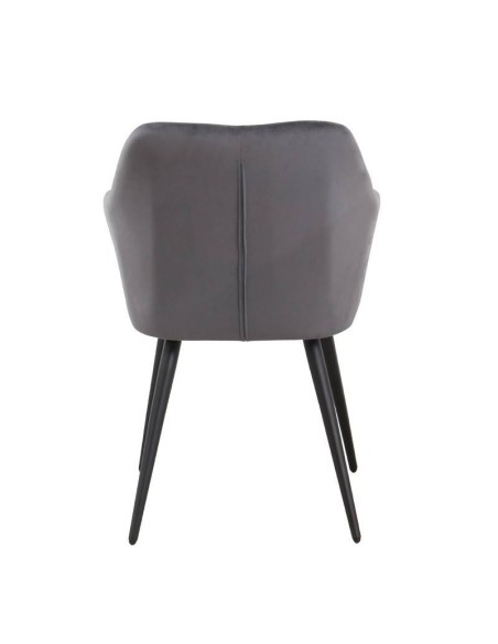 Sillón ROLAN, metal, tapizado velvet .