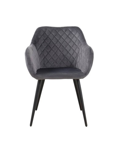 Sillón ROLAN, metal, tapizado velvet .