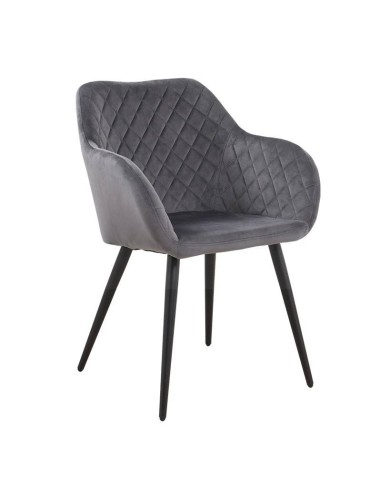 Poltrona ROLAN, metal, estofado velvet .