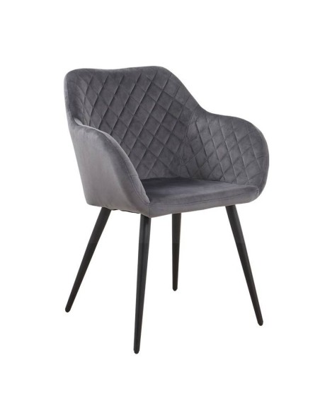 Sillón ROLAN, metal, tapizado velvet .