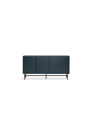 TEULAT APARADOR ponto 150X47, DM lacado azul e metal preto