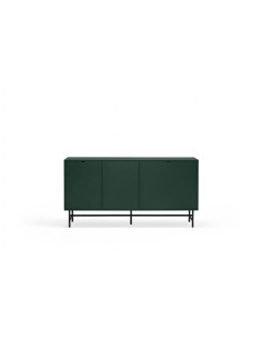 TEULAT APARADOR ponto 150X47, DM lacado verde e metal preto 2