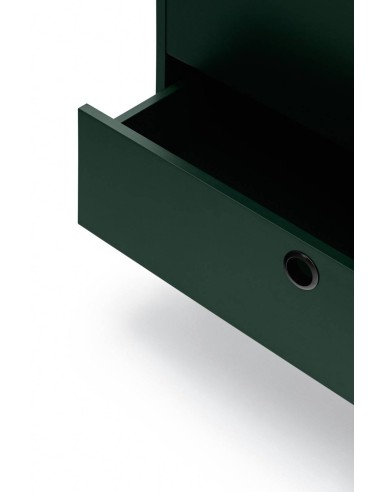 TEULAT APARADOR ponto 150X47, DM lacado verde e metal preto