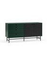 TEULAT APARADOR ponto 150X47, DM lacado verde e metal preto