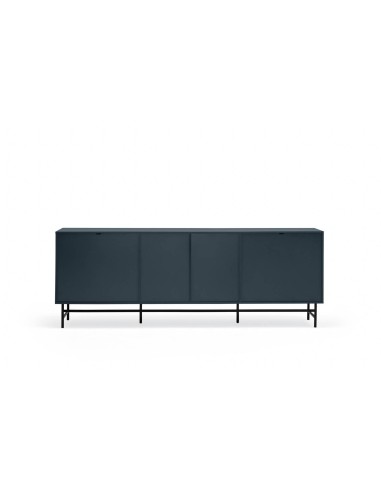 TEULAT APARADOR ponto 210X47, DM lacado azul e metal preto