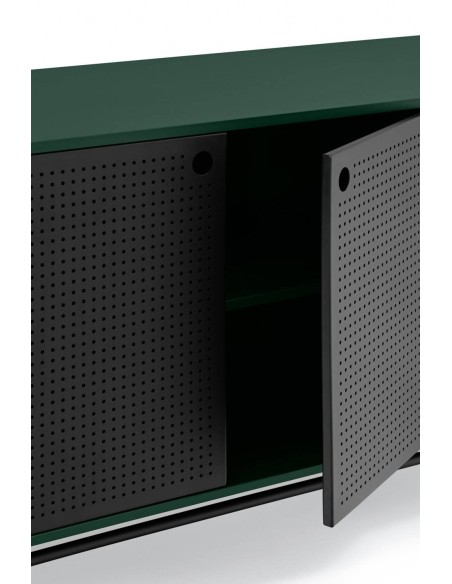 TEULAT APARADOR ponto 210X47, DM lacado verde e metal preto