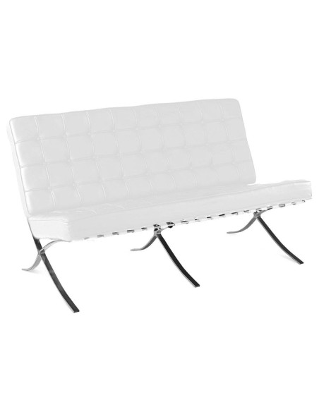 Design de sofá de 2 lugares Barcelona, inspirado por ludwig mies van der rohe