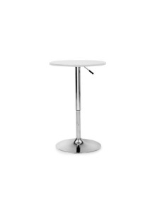 Mesa alta de cocina Label 70, Elevable, tapa madera bilaminada soft blanca 2