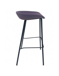 Banco KIEL, metal, capa de tecido rosa choque 2