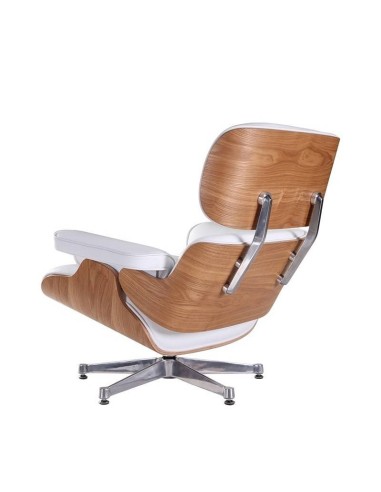 Poltrona Lounge Chair com ottoman. SimilPele...