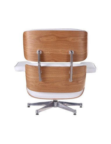 Poltrona Lounge Chair com ottoman. SimilPele...