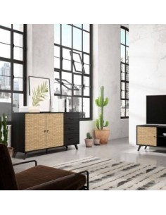 MODERN HANOI HANDCRAFT 136x40, SOCKET preto e SERIGRAFIA 2