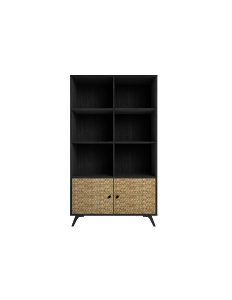 MODERN SHELF HANOI 92x160, BLACK BOCAMINA e SERIGRAFIA