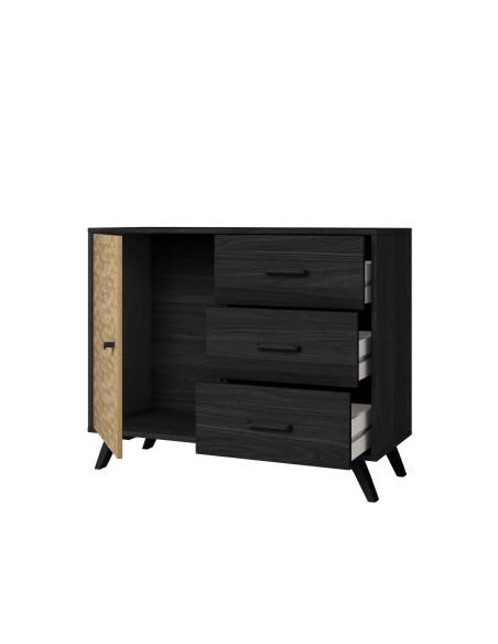 MODERN HANOI HANDCRAFT 92x42, BLACK BOCAMINA e SCREEN PRINTING