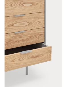 Aparador Teulat SIERRA 160x47, MDF lacado cinza e... 2