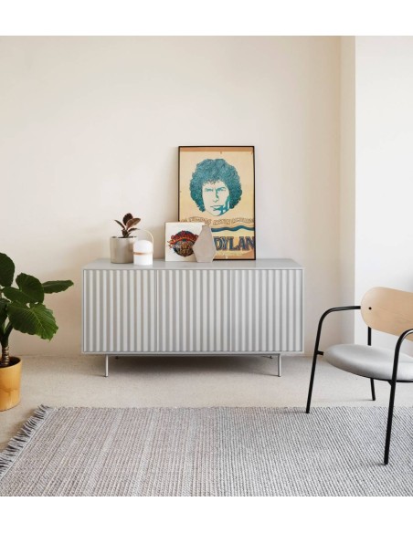 Teulat APARADOR SIERRA 160x47, minimalista, MDF lacado gris