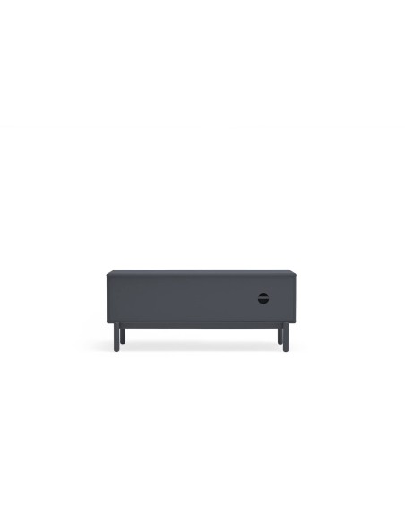 TEULAT MUEBLE TV CORVO 140x40, MDF lacado ANTRACITA OSCURO
