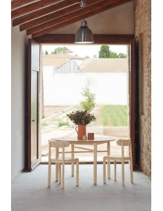 TEULAT SILLA DE DISEÑO NARA, fresno 2