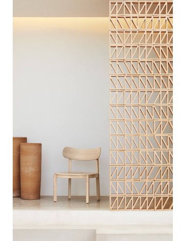 TEULAT BUTACA BAJA DE DISEÑO NARA, fresno