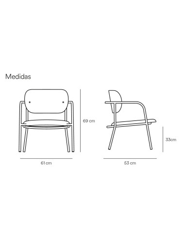 POLTRONA DE DESIGN TEULAT ECLIPSE, CARVALHO e...