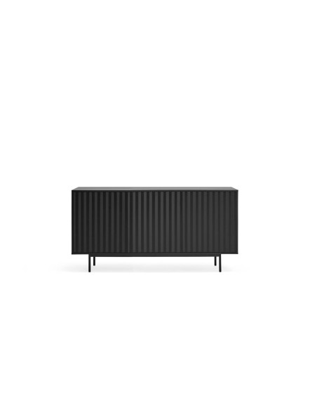 Teulat APARADOR SIERRA 160x47, minimalista, MDF lacado negro