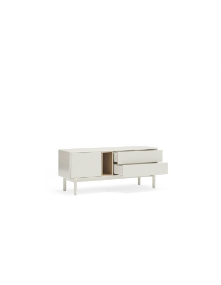Móvel de TV TEULAT CORVO 140x40, MDF lacado CREME