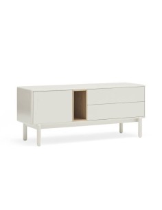 TEULAT MUEBLE TV CORVO 140x40, MDF lacado CREMA