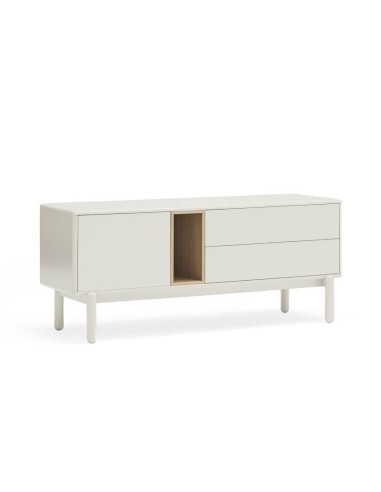 Móvel de TV TEULAT CORVO 140x40, MDF lacado CREME