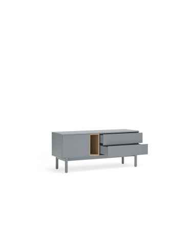 TEULAT MUEBLE TV CORVO 140x40, MDF lacado GRIS...