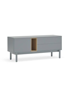 TEULAT MUEBLE TV CORVO 140x40, MDF lacado GRIS PERLA