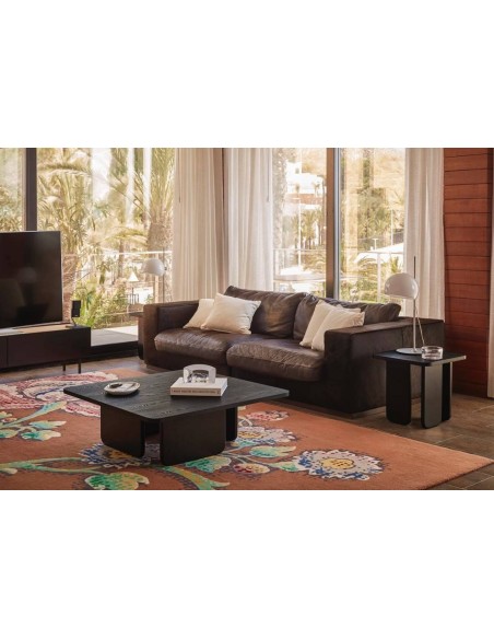 TEULAT MESA DE CENTRO  ARQ 100x100 cm color negro.