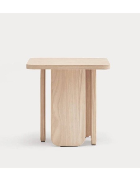 MESA ASSISTENTE TEULAT ARQ 100x100 cm cor cinza natural.