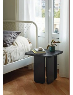 TEULAT MESA AUXILIAR ARQ 48 x 48 cm color negro. 2