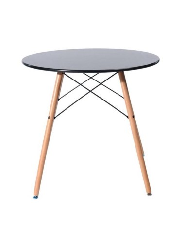 Mesa TOWER 80 para cozinha de design, lacado, faia