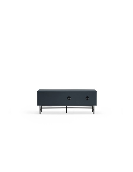 TEULAT MUEBLE TV PUNTO 140x40, DM lacado azul y metal negro