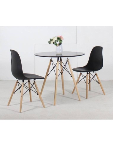 Mesa TOWER 80 para cocina de diseño, lacado, Haya