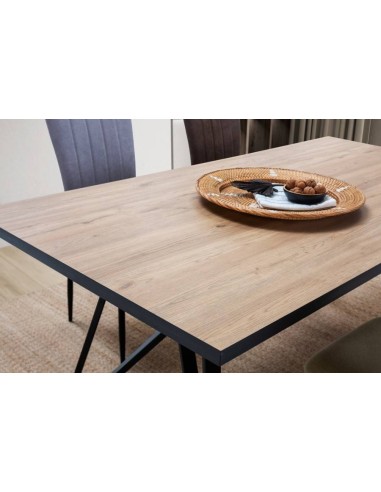 MESA DE DISEÑO MYLA 180X90 melamina color roble