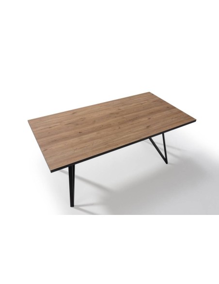 MESA DESIGN MYLA 180X90 melamina carvalho