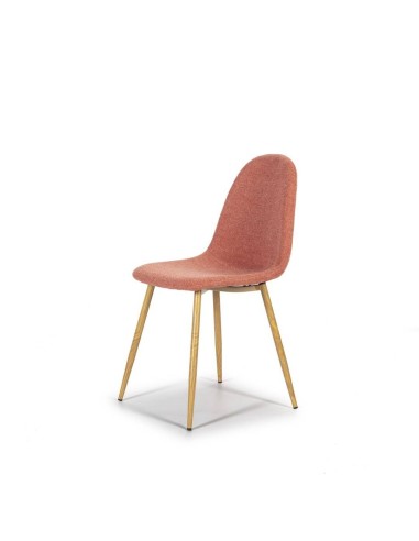 SILLA DE DISEÑO IDSA, tejido, patas en metal acabado roble.