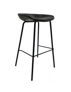 Banqueta Vintage MARCK, similpele preto e armação...