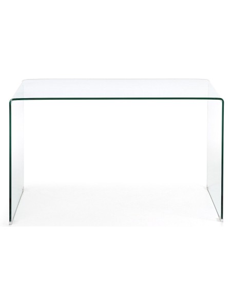 Mesa de escritório de design minimalista BURANO 125x70 Vidro Transparente  Mesa de escritório de design minimalista BURANO 125x70 Vidro Transparente