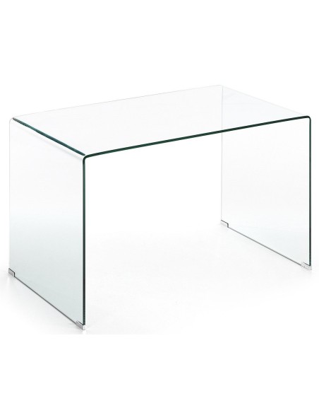 Mesa de escritório de design minimalista BURANO 125x70 Vidro Transparente  Mesa de escritório de design minimalista BURANO 125x70 Vidro Transparente