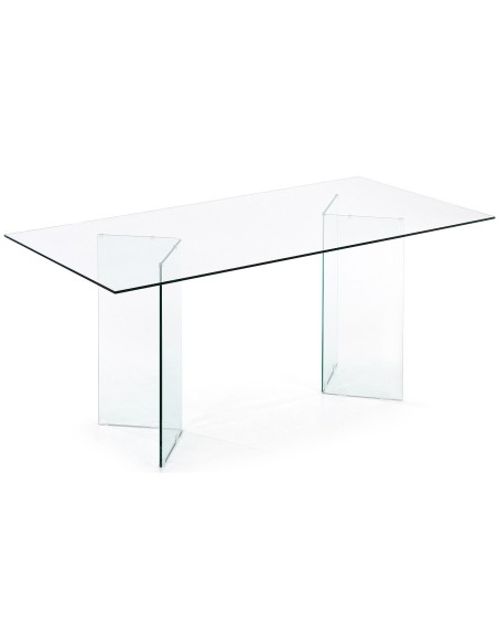 Mesa BURANO Comedor 180x90 Cristal Transparente