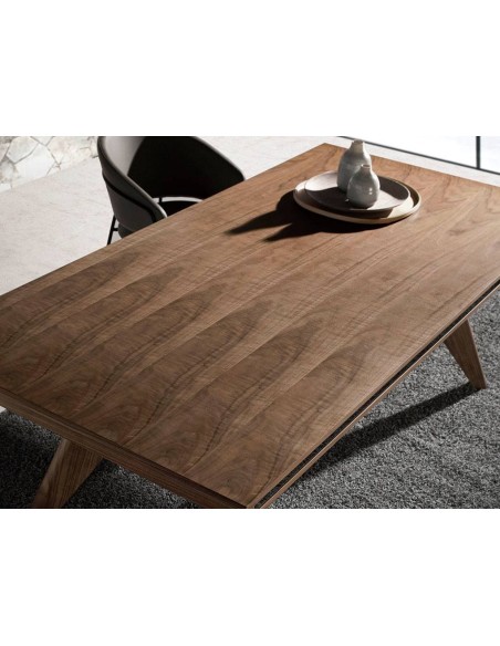 ANGEL CERDA 1080 MESA COMEDOR 220 x 110, MADERA NOGAL