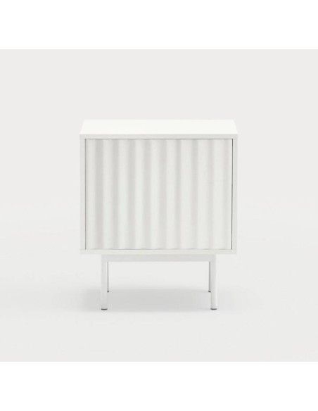 TEULAT MESITA de noche SIERRA 48x35, lacado BLANCO